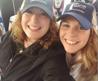 Ladies with Beacon ABA hats - Autism Speaks Walk